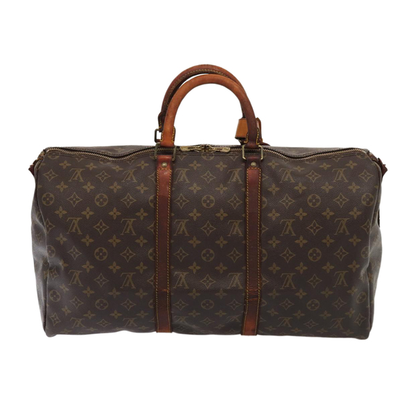 LOUIS VUITTON Monogram Keepall Bandouliere 50 Boston Bag M41416 LV Auth 63736 - Picture 2 of 16